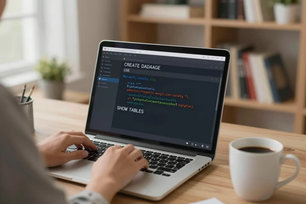 Создать базу данных MySQL из командной строки